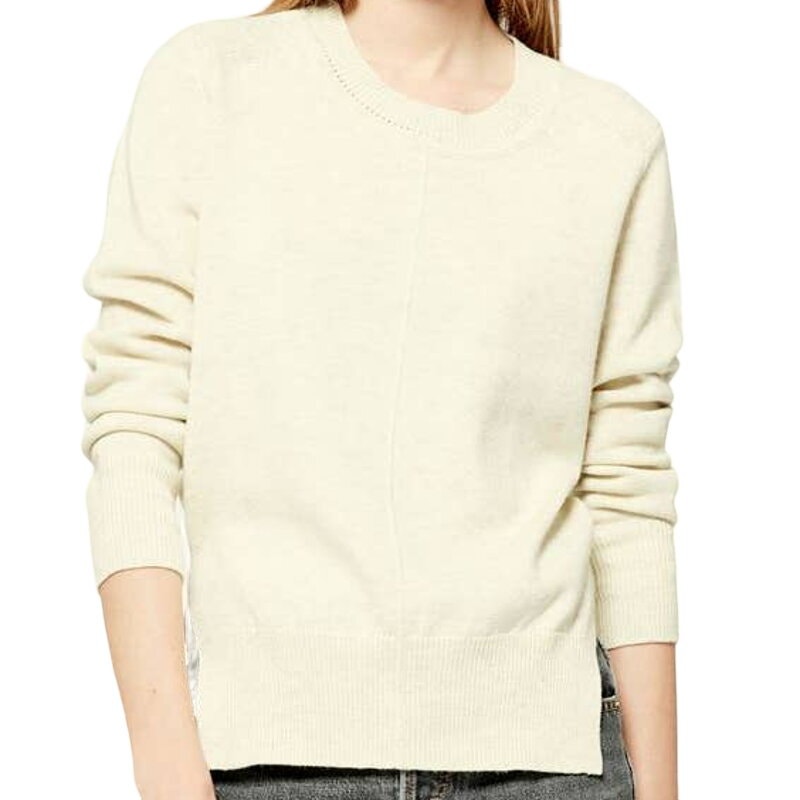 Isabel Etoile Marant Nwt Kleen Sweater Size 34 (Xs) Wool Blend Ribbed Trim Cream